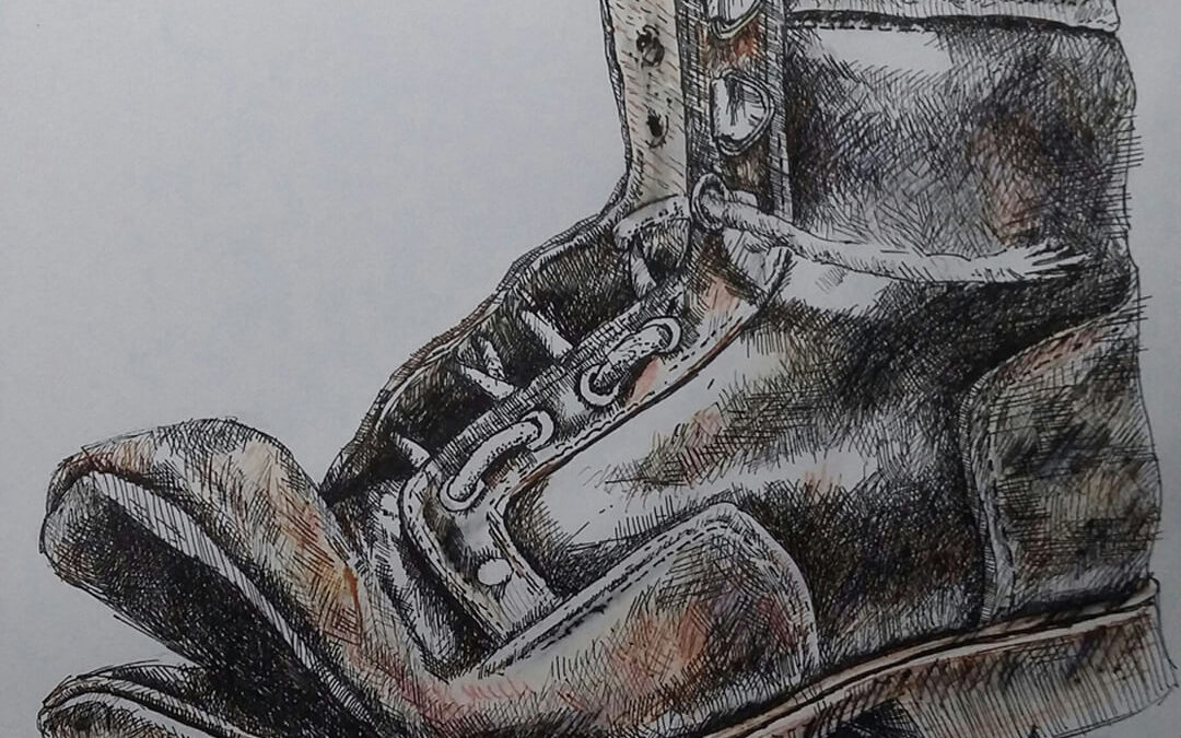 Sketchbook, Smile, pen and ink