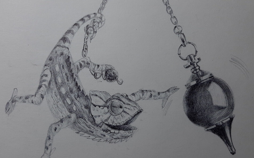Sketchbook, Swing, pen and ink